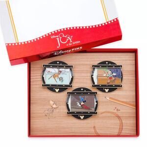 Disney Animation Desk Slider Pin Set C – Joy on the Screen – Limited Edition D23